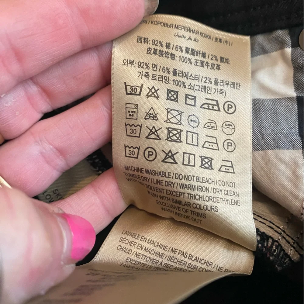 Womens Burberry Black 5 Pocket Skinny Jeans🔥Cotton Blend🖤W/STRETCH🔥NWT🔥👖28” - Picture 7 of 15